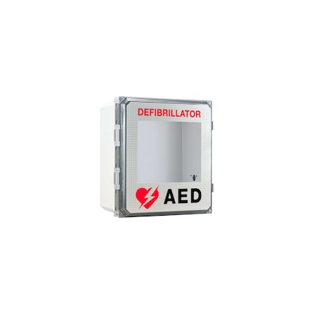 Cubix Safety Outdoor, Alarmed AED Cabinet OWC